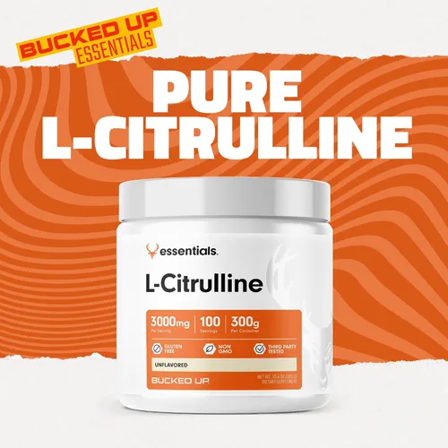 Vista 5 de Polvo de L-citrulina 3000mg Bucked Up, Esenciales (100 porciones)