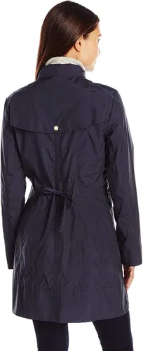 Vista 4 de Cole Haan Chaqueta impermeable con capucha para mujer con lazo