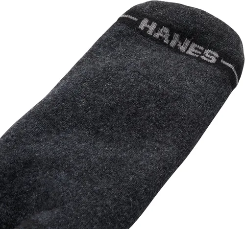 Vista 4 de Hanes Paquete de calcetines para hombre, calcetines deportivos acolchados que absorben la humedad, calcetines atléticos, 6, 8 o 12 pares Negro