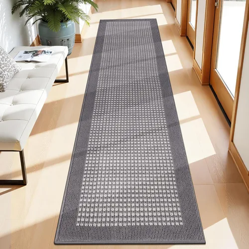 Vista 50 de Ileading Tapete para puerta de interior de 24 x 36 pulgadas, absorbente para perros, tapete de bajo perfil para entrada pequeño con respaldo de goma
