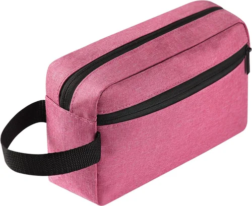 Vista 11 de Icramsy Neceser de viaje para mujeres y hombres, bolsa de cosméticos colgante, accesorios de viaje para mujeres y hombres, Negro, Moderno