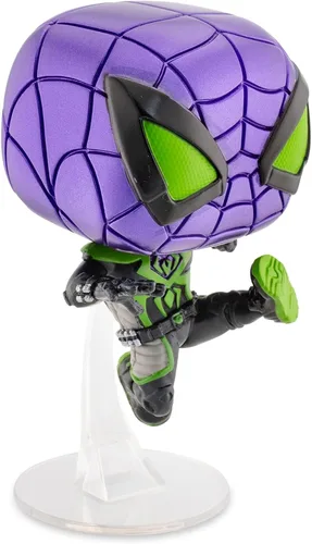 Vista 4 de Funko Pop! Games: Marvel's Spider-Man: Miles Morales - Traje de lluvia púrpura Miles