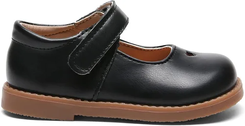 Vista 6 de DADAWEN Zapatos clásicos Mary Jane para niña, zapatos de uniforme escolar, zapatos de vestir, zapatos de fiesta y boda