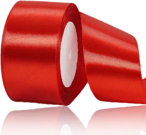 Vista 116 de Cinta de Satén Beige de Color Sólido, 1-1/2 Pulgadas x 25 Yardas, Cinta de Satén de Tela para Envolver Regalos, Manualidades, Hacer Lazos