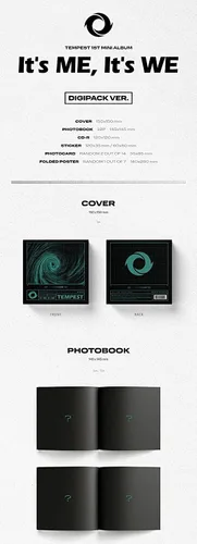 Vista 3 de DREAMUS Tempest - It's ME, It's WE [DIGIPACK ver.] (1er mini álbum) Álbum+CulturaRegalo coreano (pegatinas decorativas, tarjetas fotográficas)