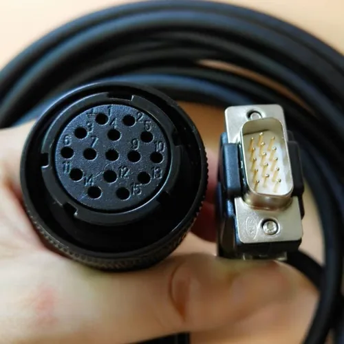Vista 3 de Motor DS2DS3DS5EDS5L cable de línea de alimentación CM-XL25-05 Línea de alimentación de 4 núcleos (9.8 ft)