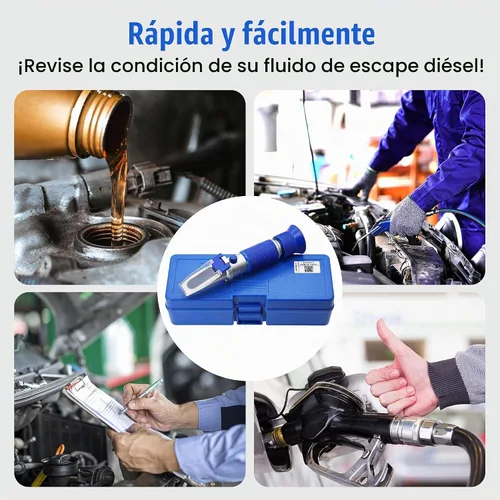 Vista 6 de Refractómetro DEF 0-40% AdBlue Concentración de Urea de Fluido de Escape Diesel Refractómetro Portátil con ATC para Diesel Automotriz, Hecho