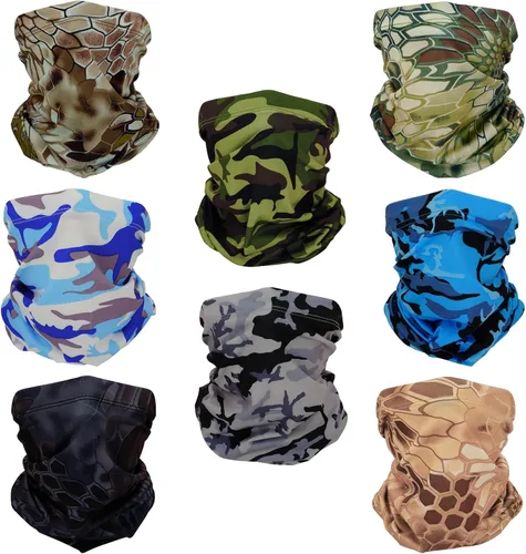 Vista 9 de 8 polainas refrescantes para el cuello, bandanas multiusos para mujeres y hombres