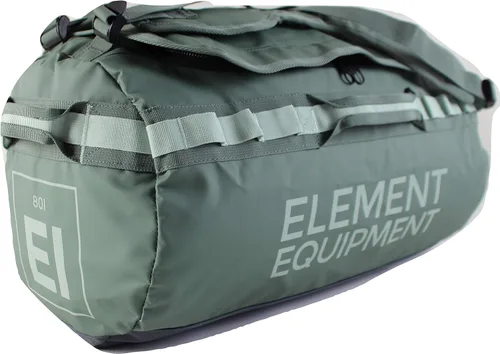 Vista 26 de Element Equipment Trailhead Bolsa de lona con correas de hombro de tela impermeable, Color verde azulado., Large 85 Liters