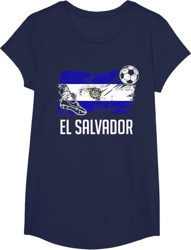 Vista 60 de Camiseta salvadoreña con bandera de fútbol salvadoreño