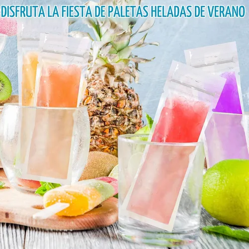 Vista 4 de Hoolerry 600 bolsas desechables para moldes de hielo con embudo de silicona