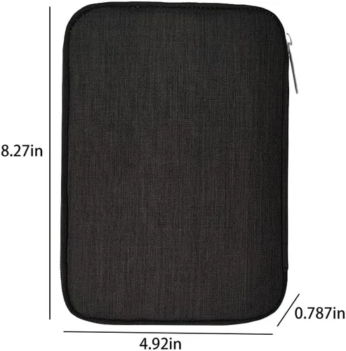 Vista 2 de Bolsa de accesorios para cables de viaje, organizador electrónico para cable, cable, cargador, teléfono (gris/M)