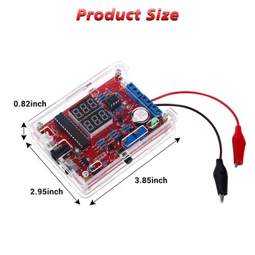 Vista 8 de MiOYOOW Kit de Práctica de Soldadura, Kit de Generador de Señal Ajustable PWM DIY, Probador de Voltaje y Corriente, Kit de Proyecto Electrónico, Kit