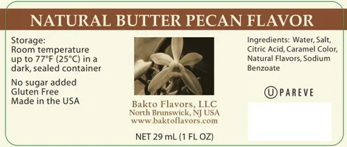 Vista 2 de Bakto Flavors Mantequilla natural sabor a nuez (1 onza líquida), paquete de 3