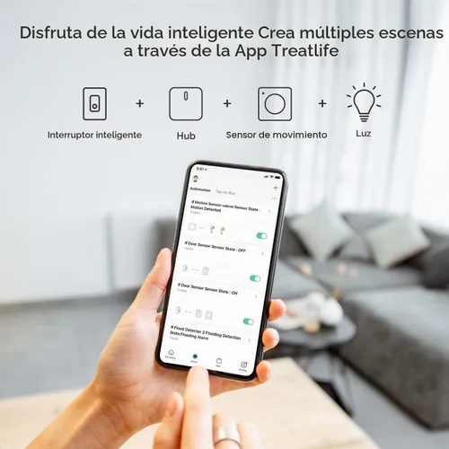 Vista 4 de TREATLIFE ZigBee 3.0 y puerta de enlace Bluetooth, Tuya Smart Home Bridge Hub, soporta 128 dispositivos Tuya, funciona con Smart Life/Tuya/TREATLIFE