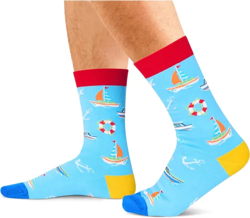 Vista 2 de Zmart Funny Baseball Softball Hockey Soccer Boating Gifts for Men Women, Unisex Novelty Ice Field Hockey Rugby Socks
