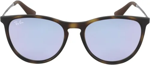 Vista 14 de Ray-Ban Junior RJ9060s Erika - Gafas de sol redondas para niños Caucho transparente fluorescente fucsia/marrón espejo naranja