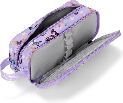 Vista 5 de Estuche para lápices Choco Mocha para niñas, gran estuche de lápices con cremallera suave para niñas con 2 compartimentos, estuche de lápices