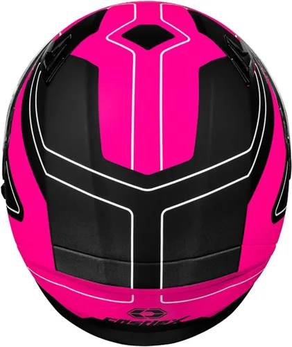 Vista 3 de Casco eléctrico Castle X CX390 Atlas para motos de nieve, cara completa, rosa brillante mate/negro - XS