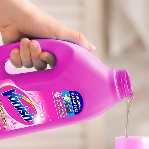 Vista 7 de Vanish Removedor de manchas sin blanqueador de color líquido rosa 925ML