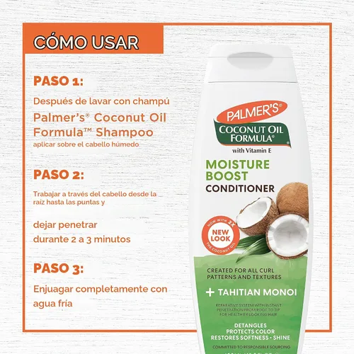 Vista 5 de Palmer's Acondicionador para el cabello Moisture Boost, fórmula de aceite