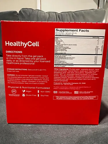 Vista 7 de Healthycell Heart & Vascular Health Suplemento líquido diario – Apoyo cardiovascular con polvo de raíz de remolacha, resveratrol, CoQ10, Omega-3