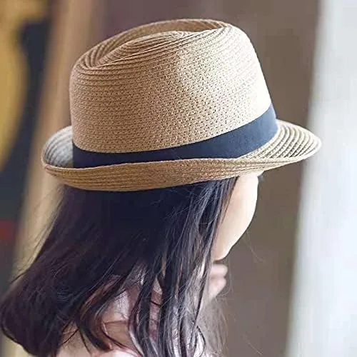 Vista 5 de Sombrero de sol plegable de ala corta para niños sombrero de sol de playa para niños y niñas
