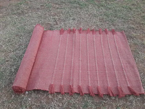 Vista 15 de Jaipur art & Rugs Estera de yoga de algodón orgánico - Alfombra tejida a mano ecológica - Antideslizante y gruesa (61x183x13mm) para fitness diario