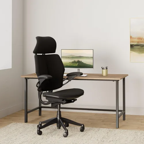 Vista 2 de Humanscale Silla de trabajo Freedom con reposacabezas