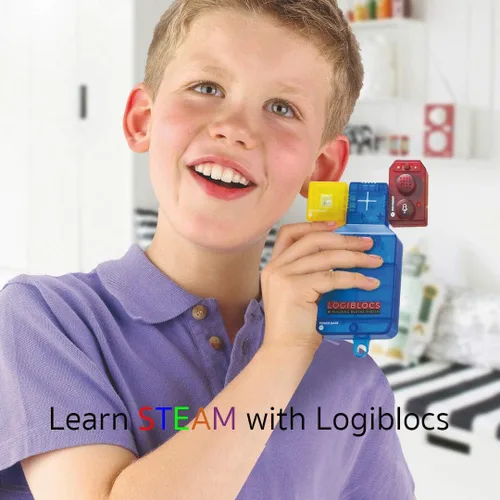Vista 4 de 4M Logiblocs E-Building Blocks System Secret Recorder - Kit de ciencia para niños