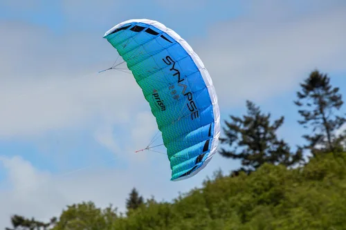 Vista 2 de Prism Kite Technology Synapse - Cometa de parafoil de doble línea, una cometa de nivel de entrada ideal para niños y adultos para kiting de doble