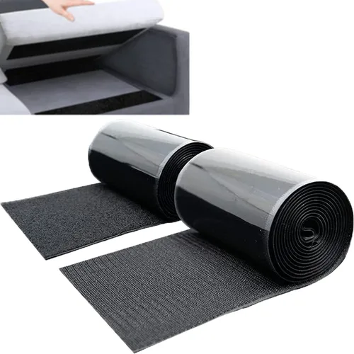 Vista 2 de Cinta adhesiva resistente con aspecto de gancho para cojín, tiras de muebles para evitar que los cojines de sofá se deslicen, cinta antideslizante
