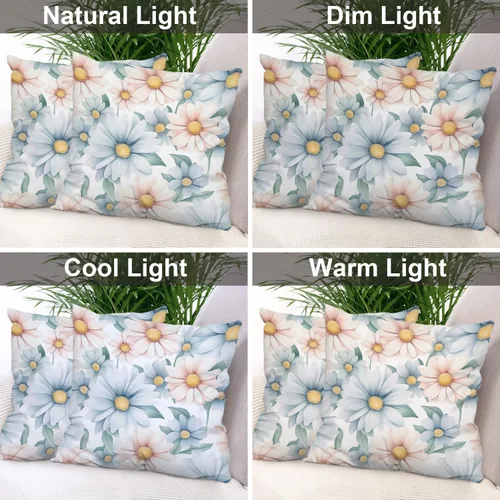 Vista 304 de Batmerry Autumn Pumpkin Templeton Throw Pillow Covers, Green Leaves Paths Forests Decorative Pillow Covers Digital Printing Blended for Couch Sofa