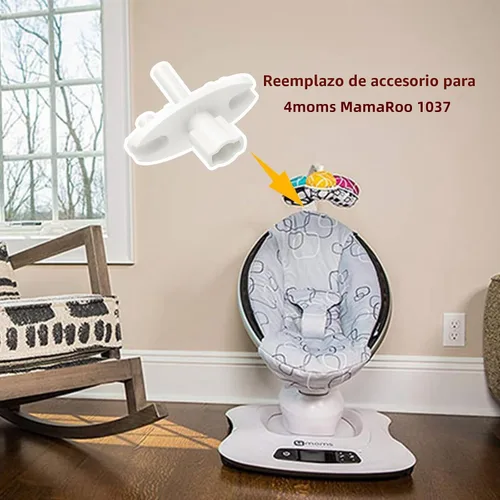 Vista 3 de Repuesto de conector móvil, accesorio de conversión de poste de juguete para soporte de juguete modelo 1037 de 4moms Mamaroo