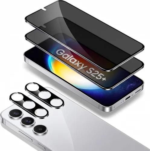 Vista 10 de SURFCUZ [Paquete de 4] Protector de pantalla para Galaxy S24 Plus/S25 Plus [Cristal templado] [Cristal de Japón con dureza 9H] Protector de pantalla