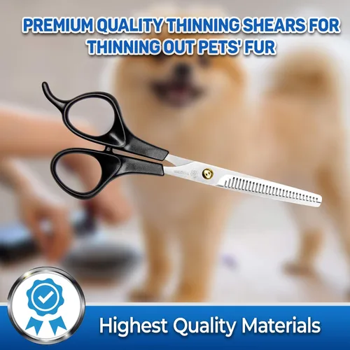 Vista 4 de Tijeras dentadas profesionales de entresacar para mascotas Pet Magasin