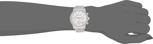 Vista 5 de Michael Kors Ritz MK5020 reloj en tono plateado para mujer