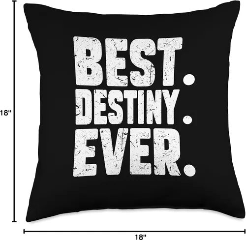 Vista 4 de Destiny Birthday Gift For Girls And Women Divertido nombre personalizado mejor. Destiny. Ever. Almohada de broma, 18 x 18 pulgadas, multicolor