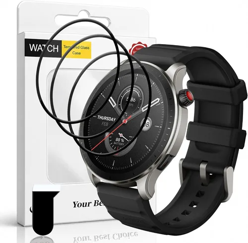 Vista 65 de Paquete de 3 protectores de pantalla para Amazfit Active 2, protección flexible de vidrio no templado, película protectora transparente HD