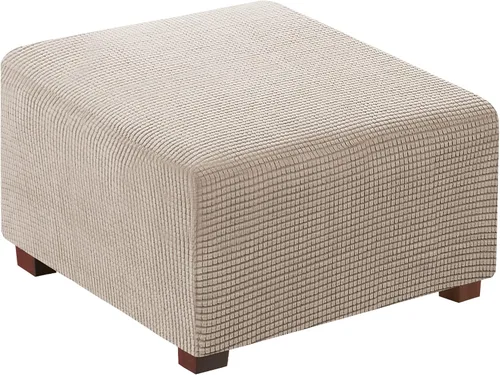 Vista 12 de Flamingo P Funda otomana elástica cuadrada, protector de muebles, protector de muebles plegable, protector de muebles, funda suave con parte