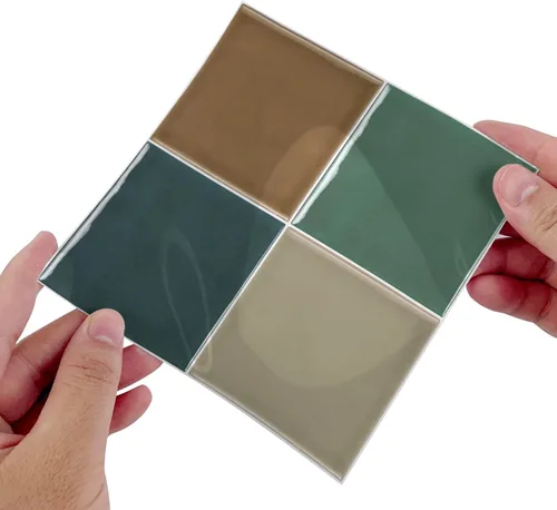 Vista 52 de Alwayspon Adhesivo de vinilo brillante de ladrillo de Provenza, autoadhesivo para azulejos de pared de transferencia de salpicaduras para cocina
