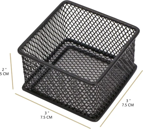 Vista 4 de Annova Organizador de cajones y estantes apilables de malla, cesta de almacenamiento, bandeja para suministros escolares y de oficina, juego de 2