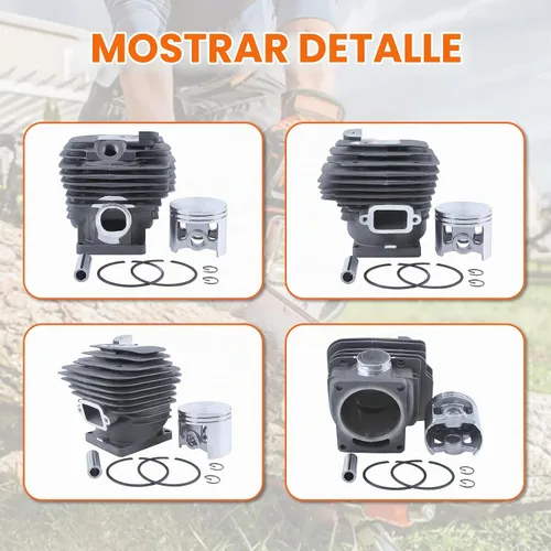 Vista 5 de Kit de pistón de cilindro de 2.047 in para motosierra Stihl Ms461 1128 020 1250, 11280201250