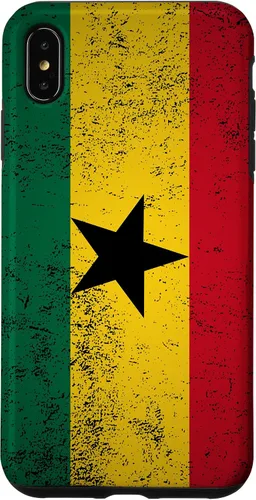 Vista 11 de Grunge Ghana Flag Vintage Accra West African Ghanaian Gift Case for iPhone 17