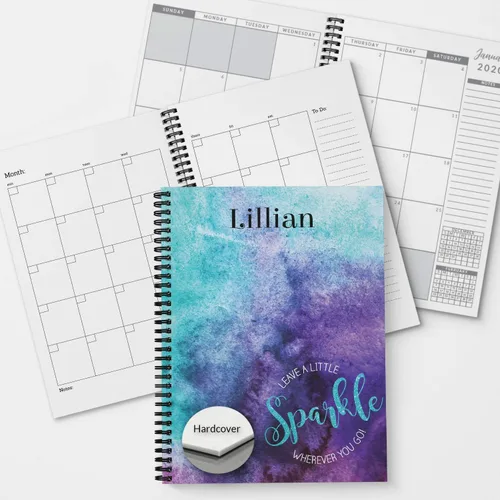 Vista 10 de Believe You Can - Planificador y organizador personalizado de tapa dura mensual y semanal, 1 año completo, enero-diciembre con fecha u opción sin