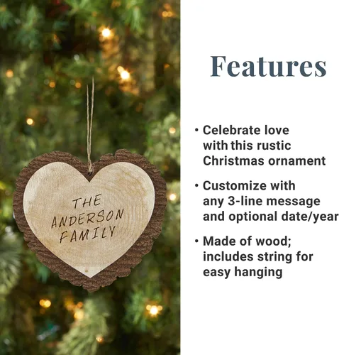 Vista 3 de Let's Make Memories Adorno de Navidad Personalizado para Parejas - Adorno de Navidad 2025 - Decoración de Árbol - Personalizar Mensaje, Año