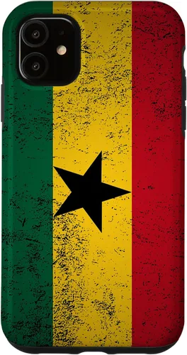 Vista 8 de Grunge Ghana Flag Vintage Accra West African Ghanaian Gift Case for iPhone 17