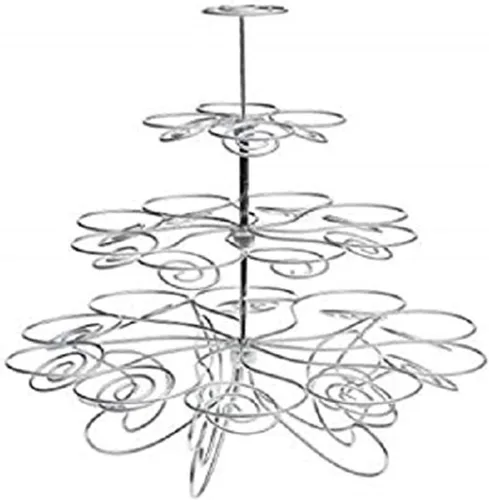 Vista 3 de Charmed soporte para cupcake de 4 niveles, hasta 23 cupcakes