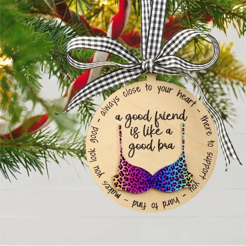 Vista 6 de Adornos de Navidad divertidos para adultos 2025, Adornos de Navidad traviesos de madera, Ideas divertidas para intercambio de regalos para adultos
