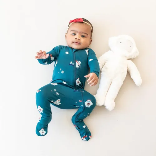Vista 13 de KYTE BABY Pies unisex con cierre de cremallera, rayón hecho de bambú, 0-24 meses